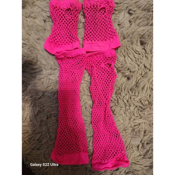 The Unbranded Brand Accessories - 90's Fishnet Fingerless Gloves Vintage Costume